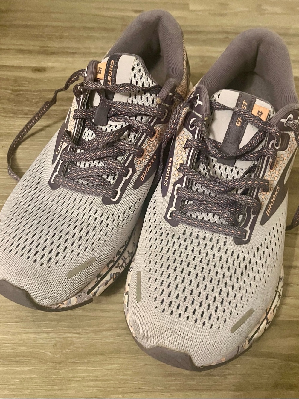 Brooks running shoes in purple